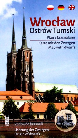 Wrocław. Ostrów Tumski. Plan z krasnalami