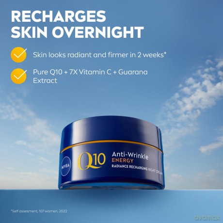 Nivea Q10 Energy Krem przeciwzmarszczkowy Regeneracja na noc 50ml