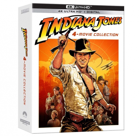Indiana Jones Collection: Raiders of the Lost Ark / Temple of Doom / The Last Crusade / Kingdom of the Crystal Skull [BOX] [4xBlu-Ray 4K]+[Blu-Ray]