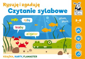 Czytanie sylabowe. Rysuję i zgaduję. Kapitan Nauka - Monika Sobkowiak [KSIĄŻKA]