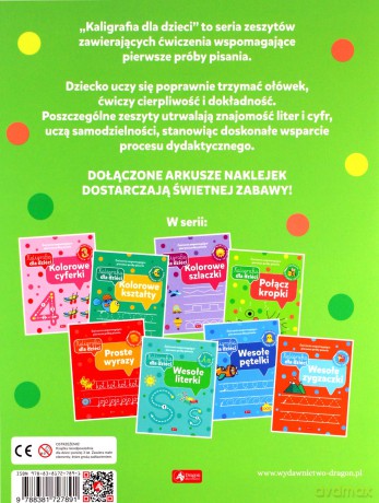Kaligrafia dla dzieci. Połącz kropki [KSIĄŻKA]