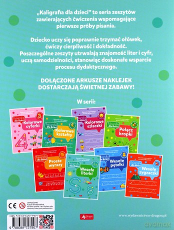 Kaligrafia dla dzieci. Wesołe literki [KSIĄŻKA]