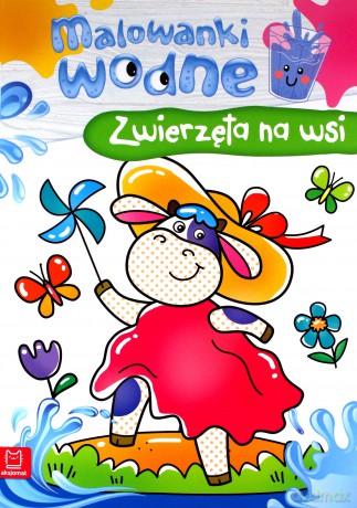 Malowanki wodne. Zwierzęta na wsi - Sylwia Kajdana [KSIĄŻKA]