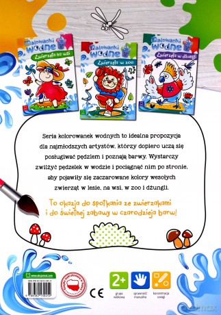 Malowanki wodne. Zwierzęta w lesie - Sylwia Kajdana [KSIĄŻKA]