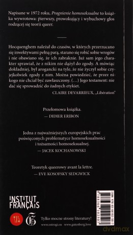 Pragnienie homoseksualne - Guy Hocquenghem [KSIĄŻKA]
