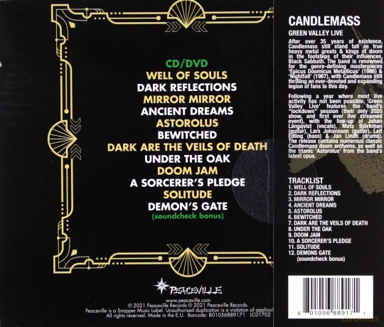 Candlemass: Green Valley Live [CD]+[DVD]