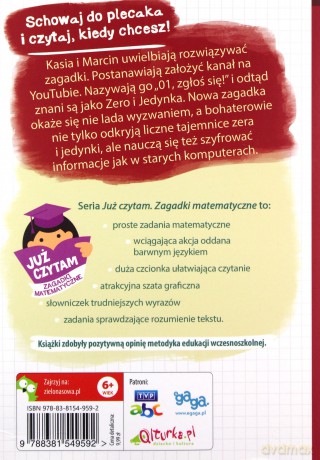 01 zgłoś się Już czytam Zagadki matematyczne - Marcin Kozioł [KSIĄŻKA]