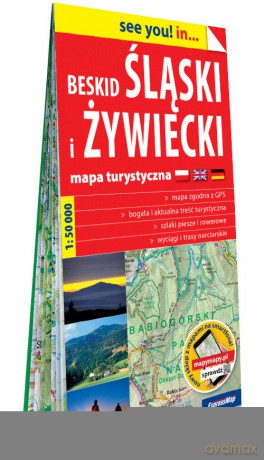 Beskid Śląski i Żywiecki mapa turystyczna 1:50 000