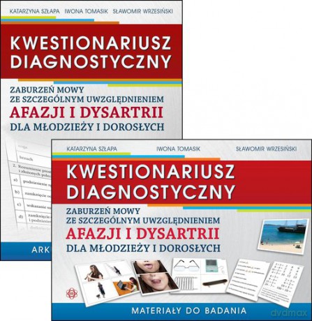 Kwestionariusz diagnostyczny zaburzeń mowy ze szczególnym uwzględnieniem afazji i dysartrii dla młodziezy i dorosłych - Katarzyna Szłapa, Iwona Tomasik [KSIĄŻKA]