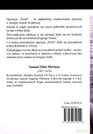 Operacje na wodach północnoafrykańskich. Październik 1942 - czerwiec 1943 - Samuel Eliot Morison [KSIĄŻKA]