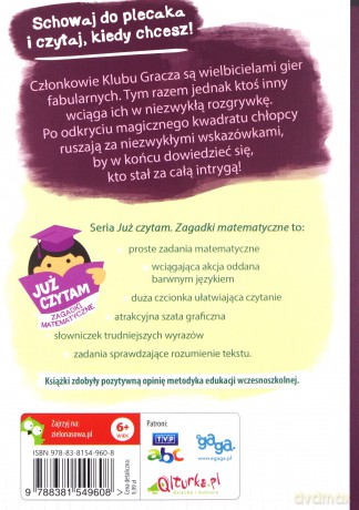 Wszystko gra Już czytam Zagadki matematyczne - Marcin Kozioł [KSIĄŻKA]
