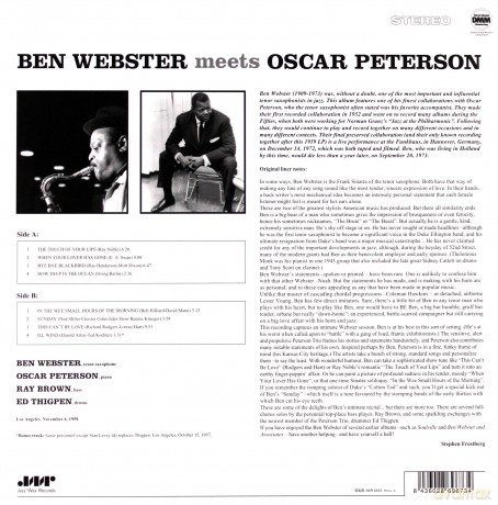 Ben Webster & Oscar Peterson: Ben Webster Meets Oscar Peterson [Winyl]