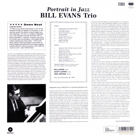 Bill Evans Trio: Portrait In Jazz [Winyl]