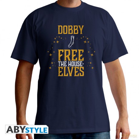 Harry Potter Zgredek T-shirt męski "Dobby free the house elves"