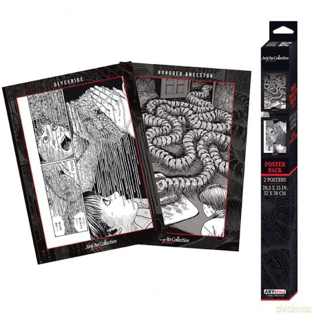 Junji Ito - Zestaw 2 plakatów Posters Artworks (52x38)