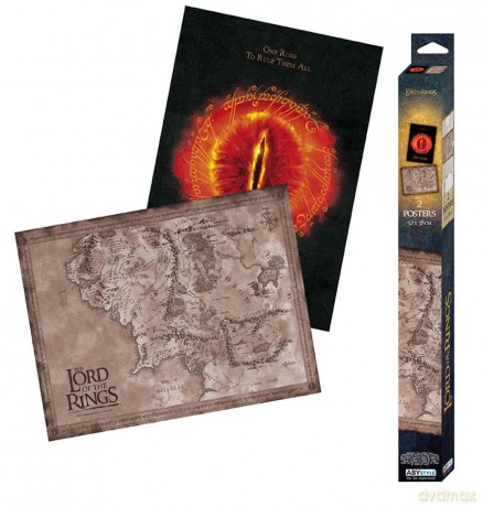 Lord Of The Rings - Władca Pierścieni Zestaw 2 plakatów (52x38)