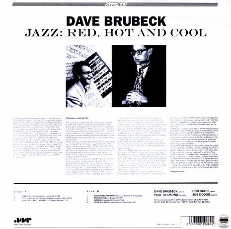 Dave Brubeck: Jazz: Red, Hot And Cool [Winyl]