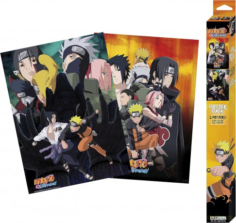 Naruto Shippuden - Chibi - Ninjas Zestaw 2 plakatów(52x38)