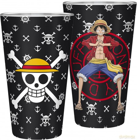 One Piece - Large Glass - 400ml - Luffy - Box