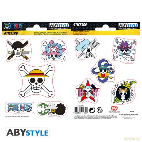 One Piece - Stickers - 16x11 cm/ 2 Sheets - Straw Hat Skulls