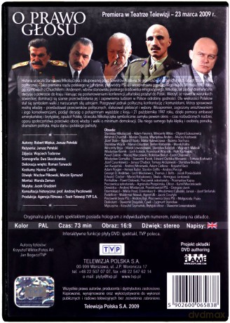 Teatr TVP: O prawo głosu [DVD]
