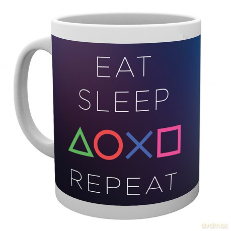 Playstation - Kubek - 320 ml - Eat Sleep Repeat - Subli - Box