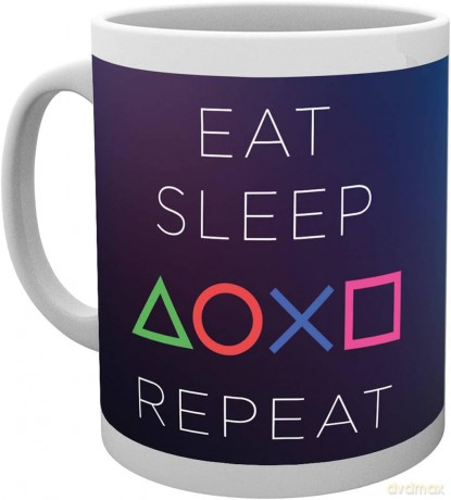 Playstation - Kubek - 320 ml - Eat Sleep Repeat - Subli - Box