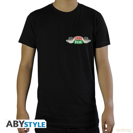 Friends - T-shirt Central Perk Man Ss Black - Basic