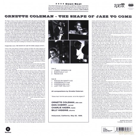 Ornette Coleman, Don Cherry, Charlie Haden, Billy Higgins: The Shape Of Jazz To Come [Winyl]