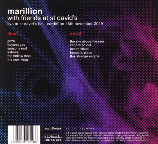 Marillion: With Friends at St. David's (digipack) [2CD]