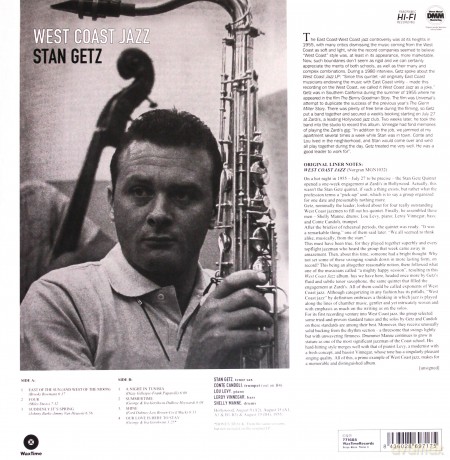 Stan Getz: West Coast Jazz [Winyl]