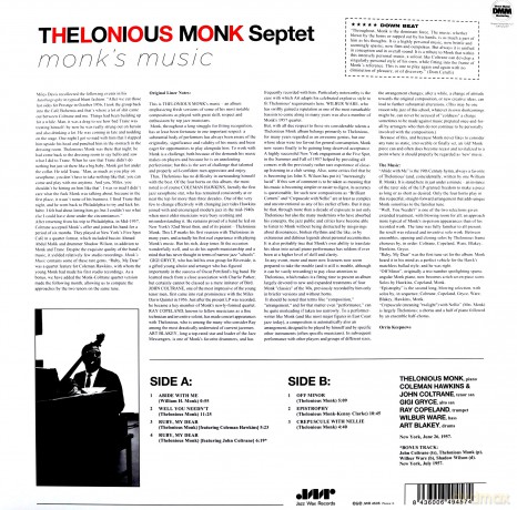 Thelonious Monk Septet: Monk's Music [Winyl]