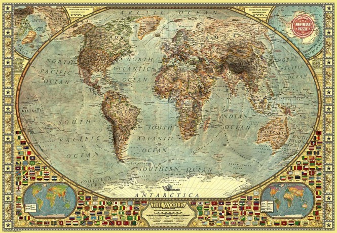 ANATOLIAN 2000 el. Mapa Świata [PUZZLE]