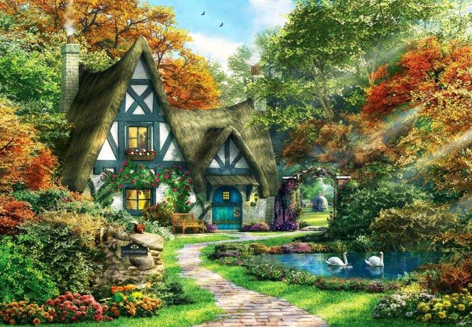 ANATOLIAN 2000 el. Piękna chatka jesienną porą [PUZZLE]