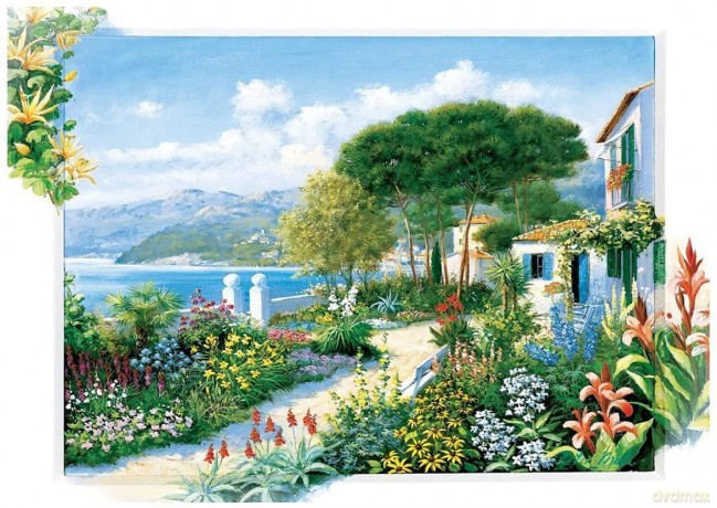 ARTPUZZLE 1500 el. Dom nad brzegiem morza [PUZZLE]