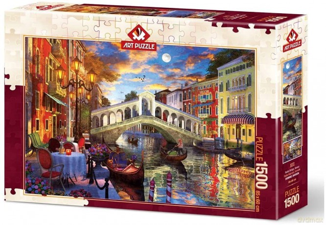 ARTPUZZLE 1500 el. Wenecja, Most Rialto [PUZZLE]