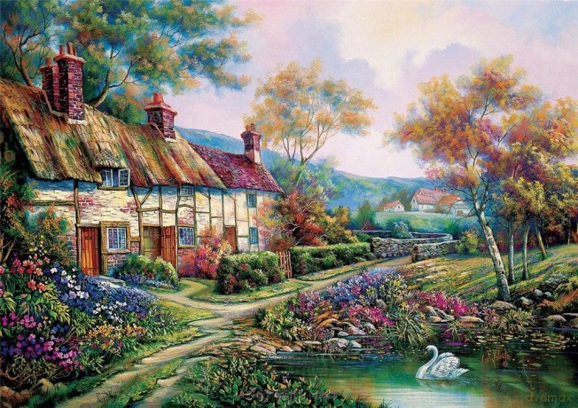 ARTPUZZLE 1500 el. Wiosenny ogród [PUZZLE]