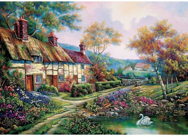ARTPUZZLE 1500 el. Wiosenny ogród [PUZZLE]