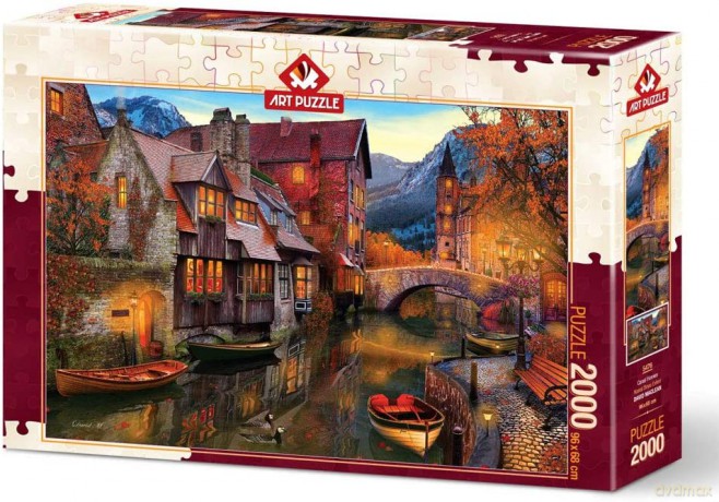 ARTPUZZLE 2000 el. Kanał pełen łódek [PUZZLE]