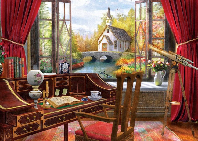 ARTPUZZLE 500 el. Pokój z widokiem na kapliczkę [PUZZLE]