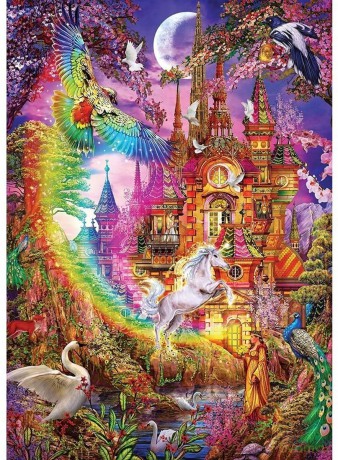 ARTPUZZLE 500 el. Tęczowy zamek [PUZZLE]