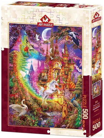 ARTPUZZLE 500 el. Tęczowy zamek [PUZZLE]