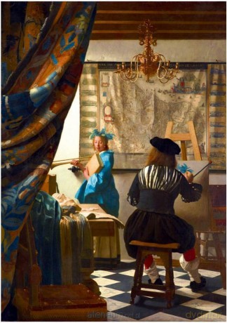 BLUEBIRD PUZZLE 1000 el. Alegoria malarstwa, Johannes Vermeer [PUZZLE]