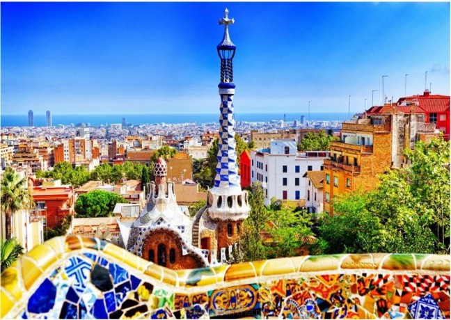 BLUEBIRD PUZZLE 1000 el. Barcelona,Park Gaudiego [PUZZLE]