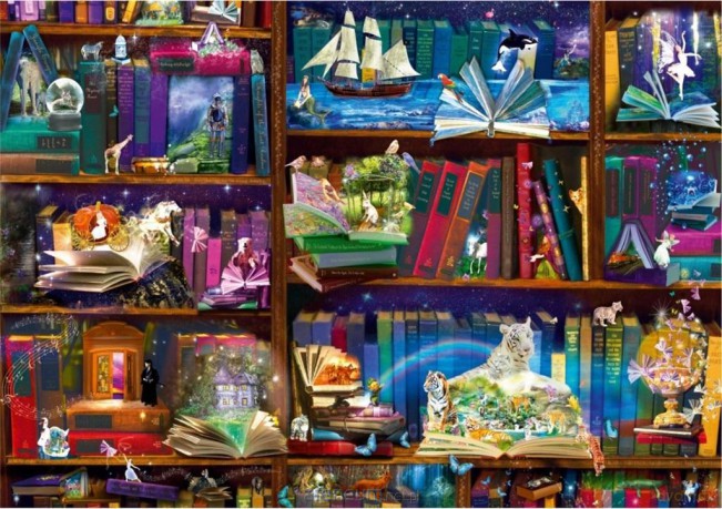 BLUEBIRD PUZZLE 1000 el. Biblioteka pełna przygód [PUZZLE]