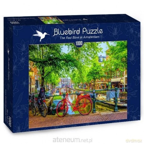 BLUEBIRD PUZZLE 1000 el. Czerwony rower w Amsterdamie [PUZZLE]