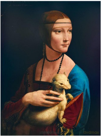 BLUEBIRD PUZZLE 1000 el. Dama z łasiczką, Leonardo da Vinci [PUZZLE]