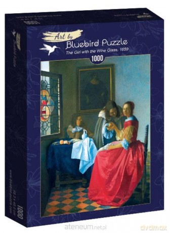 BLUEBIRD PUZZLE 1000 el. Dziewczyna z kieliszkiem wina [PUZZLE]