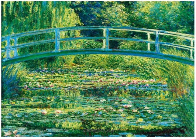 BLUEBIRD PUZZLE 1000 el. Japoński ogród, Claude Monet, 1899 [PUZZLE]