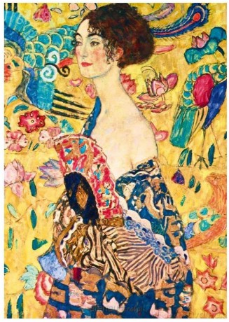 BLUEBIRD PUZZLE 1000 el. Kobieta z wachlarzem, Gustav Klimt [PUZZLE]